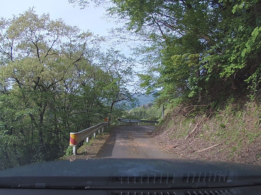 鳥取県道31号の狭隘区間