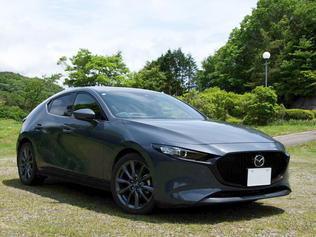 自分で洗車したMAZDA3